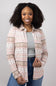Thread & Supply Lewis Soft Luxe Button Up Shirt for Women in Rose Aztec