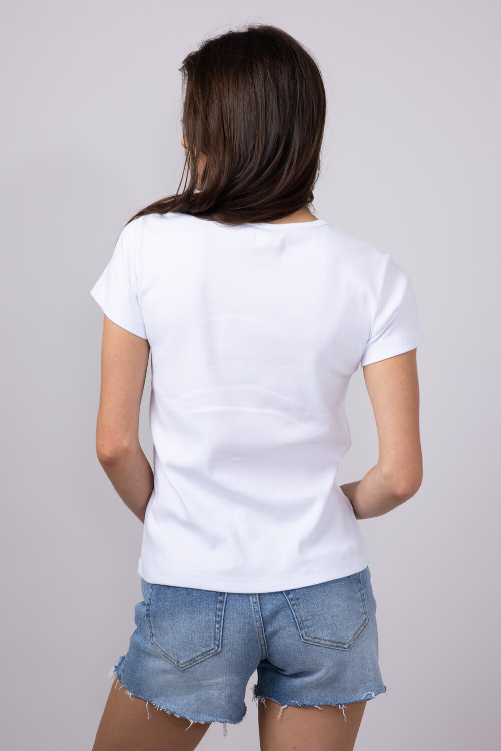 Thread & Supply Lexi Ribbed T-Shirt for Women in White