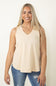 Thread & Supply Manning Tank Top for Women in Beige