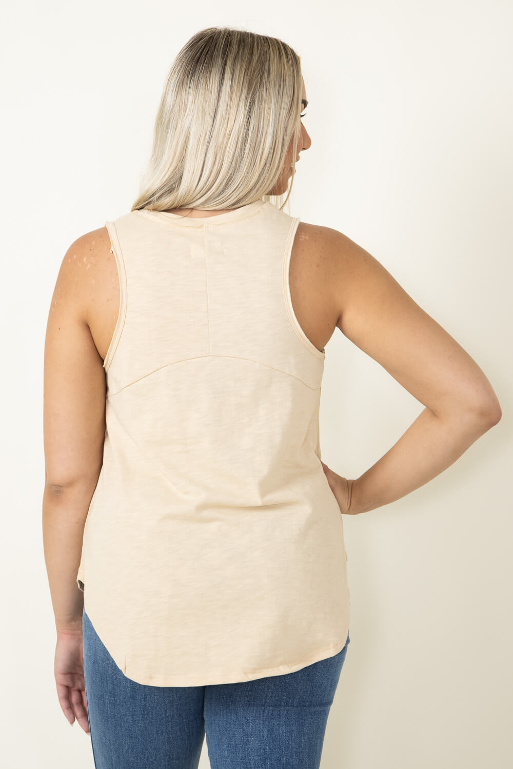 Thread & Supply Manning Tank Top for Women in Beige