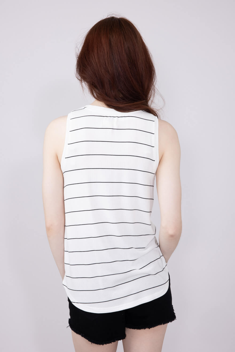 Thread & Supply Sinclair Striped Tank Top for Women in White/Black