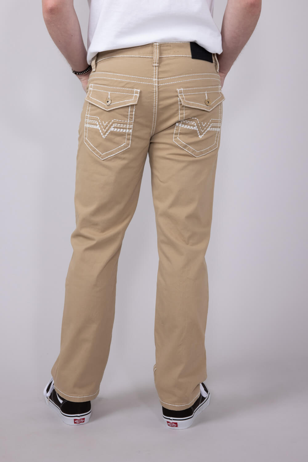 True Luck Blake Bootcut Jeans for Men in Khaki