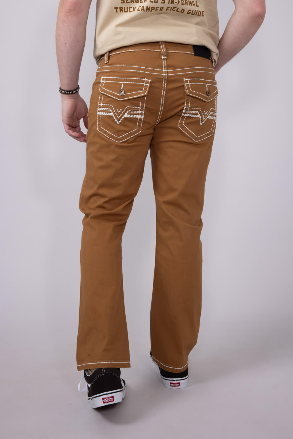 True Luck Blake Bootcut Jeans for Men in Tobacco