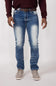 True Luck Calvin Straight Jeans for Men in Medium Wash