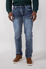 True Luck Ford Full Blast Straight Jeans for Men
