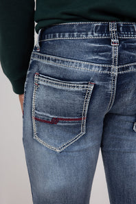 True Luck Ford Full Blast Straight Jeans for Men