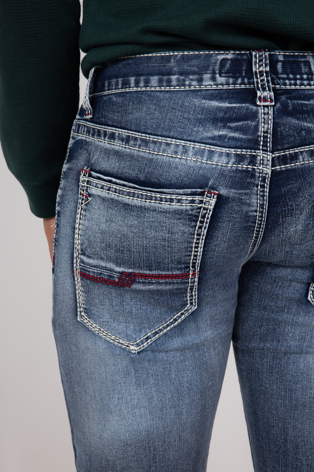 True Luck Ford Full Blast Straight Jeans for Men