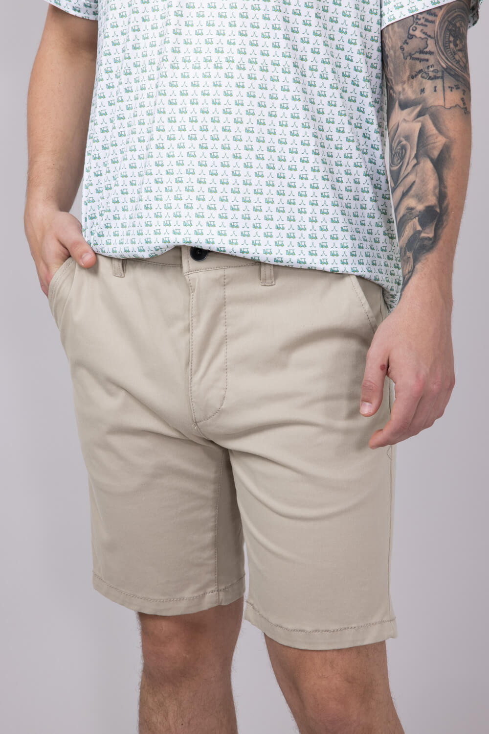 Union Comfort Chino 9” Shorts for Men in Sand