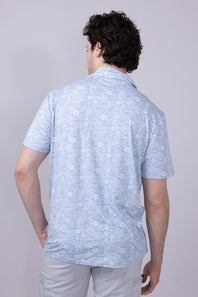 WearFirst Knit Dry Shirt for Men in Blue Fog Kimono