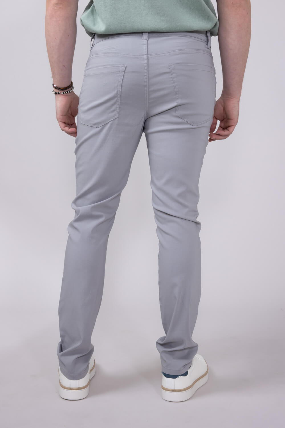 Weatherproof Vintage Faille 5 Pocket Pants for Men in Fog Grey