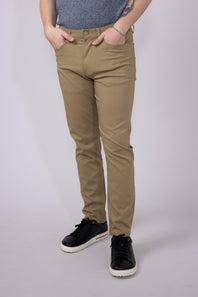 Weatherproof Vintage Momentum 5 Pocket Pants for Men in Sueded Khaki