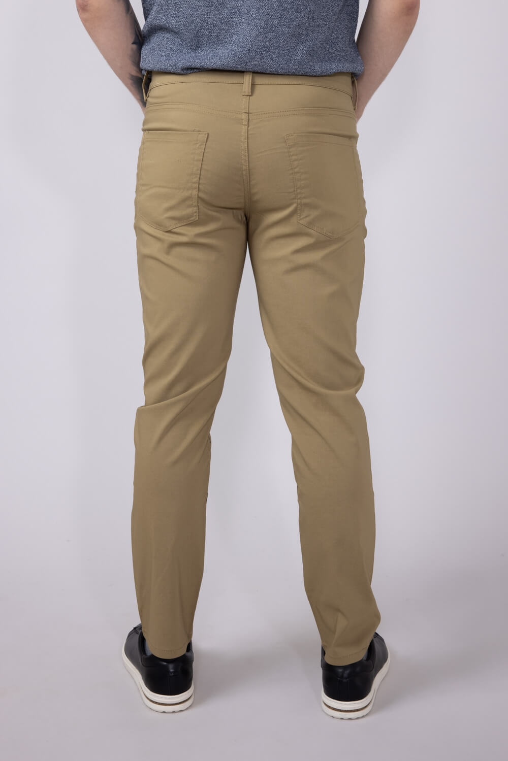 Weatherproof Vintage Momentum 5 Pocket Pants for Men in Sueded Khaki