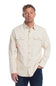 Weatherproof Vintage Slub Canvas Work Shirt for Men in Oatmeal
