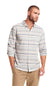 Weatherproof Vintage Stripe Button Up for Men in Dream Blue