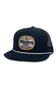 Whiskey Bent Label Rope Trucker Hat for Men in Black