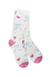 World's Softest Cozy Ballerina Bow Crew Socks for Women in White