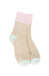 World's Softest Garden Mini Crew Stripe Socks for Women in Cream
