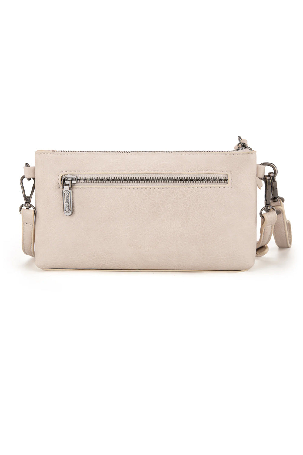 Wrangler Leather Mini Crossbody Purse for Women in Beige