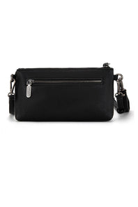 Wrangler Leather Mini Crossbody Purse for Women in Black