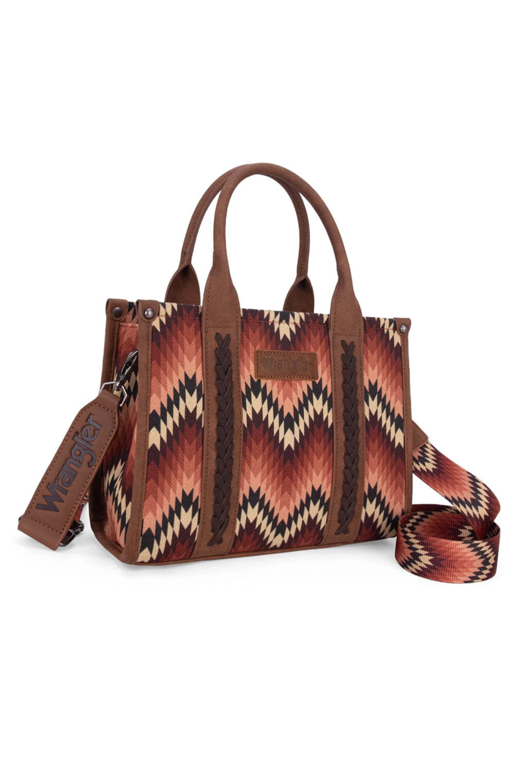 Wrangler Southwestern Small Tote for Women in Brown 
