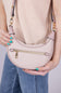 Half Moon Shoulder Bag for Women in Mauve